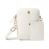 Tommy Hilfiger Phone Crossbody Top Zip Phone Crossbody with Card Case Pebble PVC