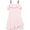 Tommy Hilfiger Kids Ruffle Mini Stripe Dress (Big Kids)