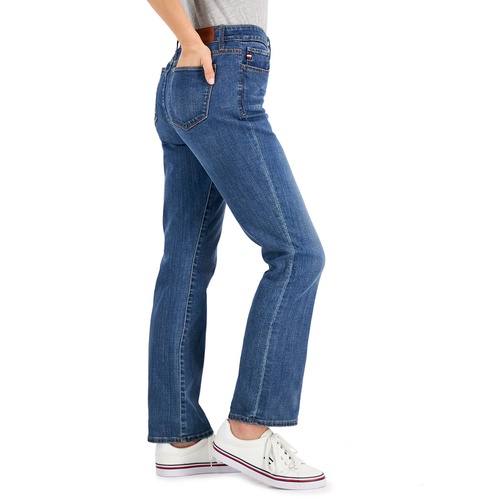 타미힐피거 Womens Tribeca TH Flex Straight-Leg Jeans