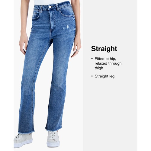 타미힐피거 Womens Tribeca TH Flex Straight-Leg Jeans