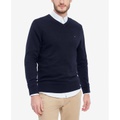 Mens Essential Solid V-Neck Sweater