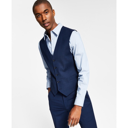 타미힐피거 Mens Modern-Fit Wool TH-Flex Stretch Suit Suit Vest