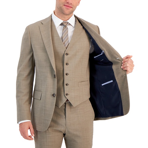 타미힐피거 Mens Modern-Fit Wool TH-Flex Stretch Suit Jacket