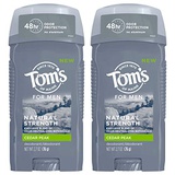 Toms of Maine Mens Natural Strength Deodorant, Cedar Peak 5.4 Ounce