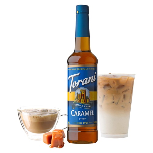  Torani Sugar Free Syrup, Caramel, 25.4 Ounces (Pack of 4)