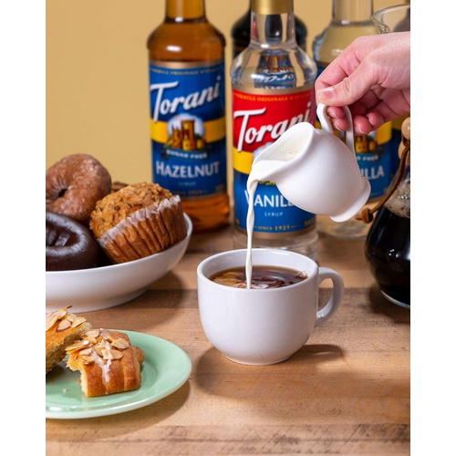  Torani Variety Pack Caramel, French Vanilla, Vanilla & Hazelnut, 25.4 Ounces (Pack of 4)