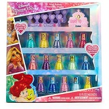 Townley Girl Disney Princess Non-Toxic Peel-Off Nail Polish Set for Girls, Glittery and Opaque Colors, Ages 3+ 15 Pack