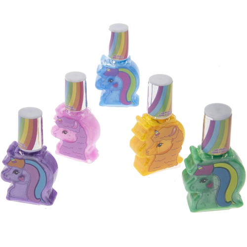  Townley Girl Unicorns and Llamacorns Non-Toxic Peel-Off Nail Polish Set for Girls, Glittery and Opaque Colors, with Nail Gems and Toe spacers, Ages 3+, for Parties, Sleepovers and