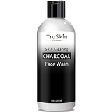 TruSkin Naturals TruSkin Charcoal Face Wash, Anti Aging Facial Cleanser with Activated Coconut Charcoal, Reishi and Astragalus Root for Men and Women, 4 fl oz