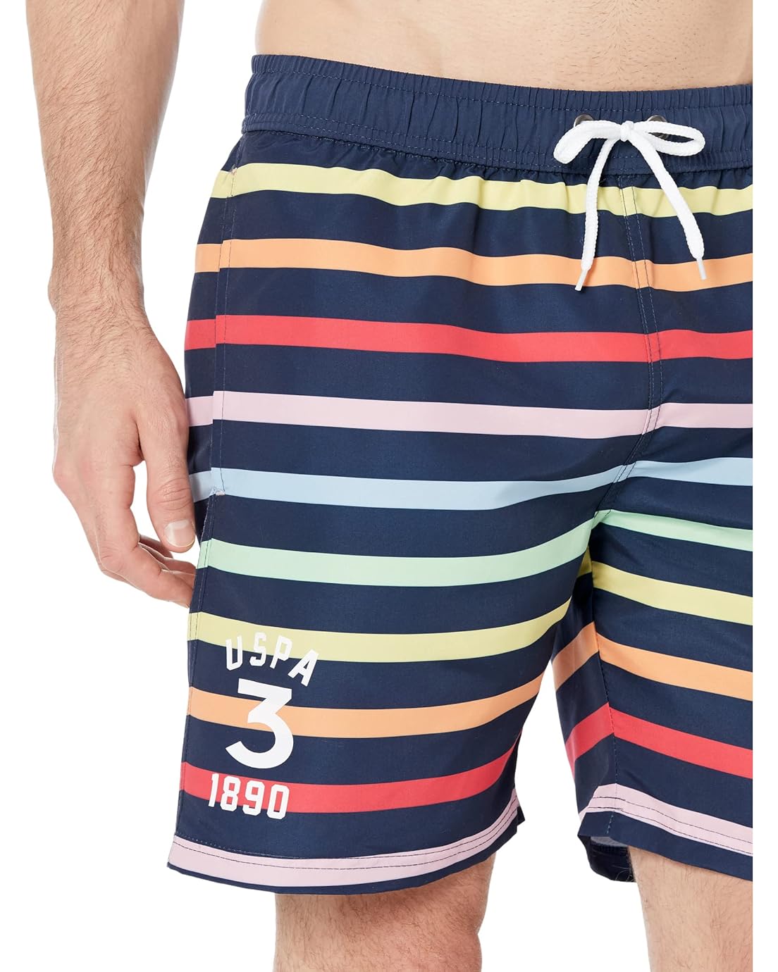  U.S. POLO ASSN. USPA Multi Stripe Swim Shorts
