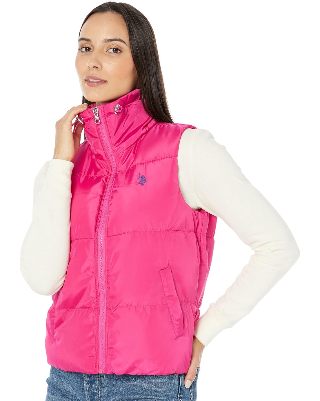U.S. POLO ASSN. Cropped Puffer Vest
