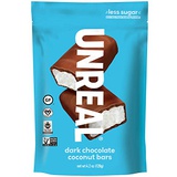 UNREAL Dark Chocolate Coconut Bars | Certified Vegan. Less Sugar, Gluten Free | 6 Bags