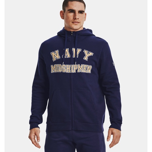 언더아머 Underarmour Mens UA All Day Fleece Collegiate Sideline Full-Zip Hoodie