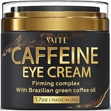 VAITE Caffeine Eye Cream - Anti-Aging & Wrinkle Fighting Skin Treatment - Reduces Puffiness & Dark Circle - Eye Lift Cream - Natural Skincare & Toxin Free - Made in USA