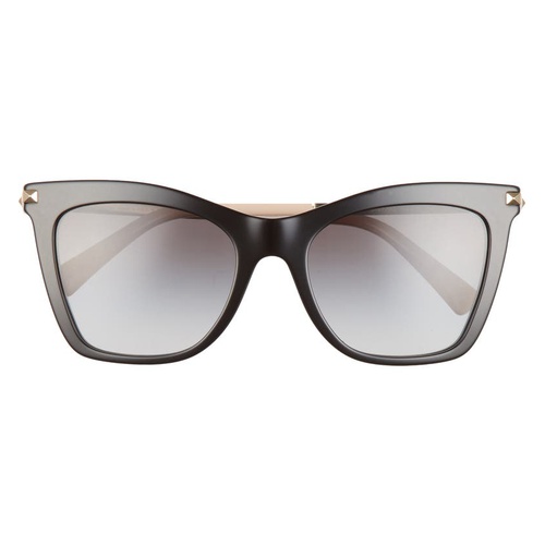  Valentino 54mm Cat Eye Sunglasses_BLACK/ GRADIENT SMOKE