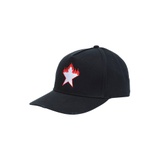 BLACK CAP RED AND WHITE STAR