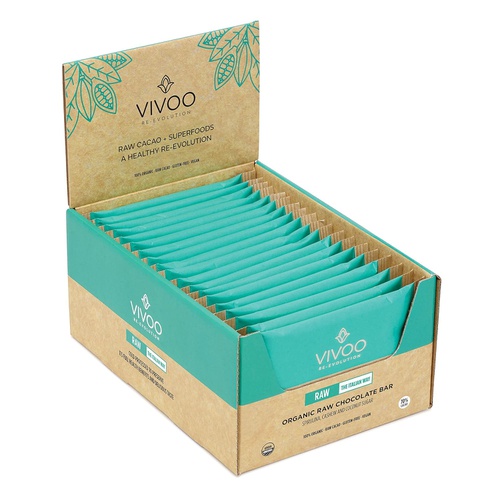  VIVOO Organic Raw Chocolate Bars | Extra Dark 83% Cacao | With Coconut Blossom Sugar | Dairy-Free, Soy-Free, Gluten-Free | Non-GMO, Vegan, Kosher | Nutrient-rich & Fibre | Box of 2