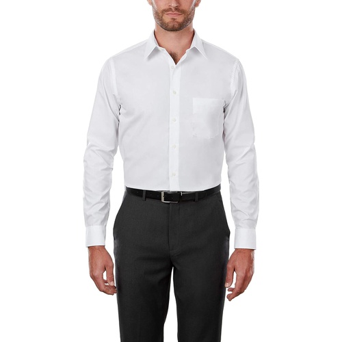  Van Heusen Mens Dress Shirt Regular Fit Poplin Solid