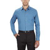 Van Heusen Mens Dress Shirt Regular Fit Poplin Solid