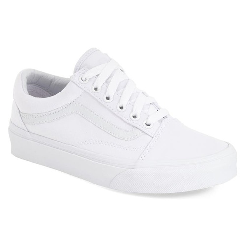 반스 Vans Old Skool Sneaker_TRUE WHITE CANVAS