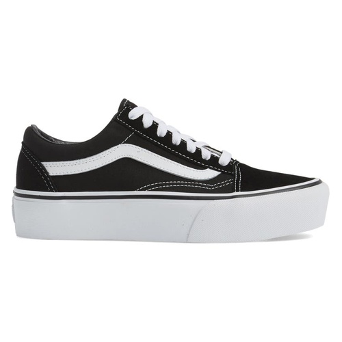 반스 Vans Old Skool Platform Sneaker_BLACK/ WHITE