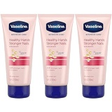 Vaseline Intensive Care Healthy Hand Stronger Nails Lotion, 3.4 Fl Ounce / 100 Ml (Pack of 3)