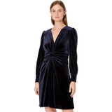 Vince Camuto Velvet Twist Front Fit-and-Flare