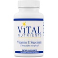 Vital Nutrients - Vitamin E Succinate - Naturally Derived Alpha Tocopheryl Succinate - 100 Vegetarian Capsules per Bottle - 536 mg