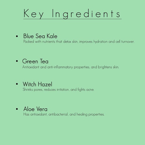  VitaminSea.beauty Vitamins and SEA Beauty Facial Toner Mist for Skin Antioxidant | Sea Kale and Green Tea | Moisturizing and Soothing - 8 Fl Oz