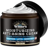 WILDER'S TRUSTED BY MEN Mens Face Cream Moisturizer - Anti Aging Facial Skin Care - Made in USA - Collagen, Retinol, Hyaluronic Acid - Day & Night - Anti Wrinkle Lotion 2 oz