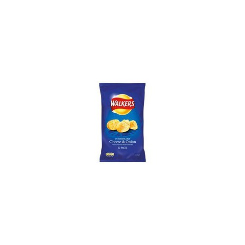  Walkers Cheese and Onion Crisps 12-pack- Fast