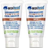 Waxhead Sun Defense Foods Waxhead Tinted Mineral Sunscreen for Face - Non-Toxic, 9 Ingredients, Eco Friendly Sunscreen, Mineral Sunscreen Travel, Vegan, Organic Sunscreen (SPF 31, 1oz, 2-pack, Light T