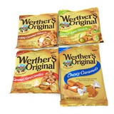 Werthers Bundle (4 Items) Variety Pack (Original Hard Candies/Chewy Caramels/Creamy Caramel Filled/Caramel Apple Filled)