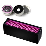 Xyconcep Makeup Brushes Holder, Lipsticks Organizer, Makeup Brushes Cleanser Sponge Set (Pink inner Black case+2 Sponge Cleansor)