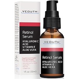 Retinol Serum 2.5% with Hyaluronic Acid, Aloe Vera, Vitamin E - Boost Collagen Production, Reduce Wrinkles, Fine Lines, Even Skin Tone, Age Spots, Sun Spots - 1 fl oz - Yeouth … (1