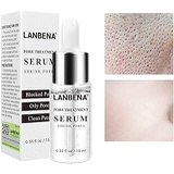 Pores Treatment Serum Shrink Pore Acne Speckle Acne Stains Hyaluronic Acid Vitamin C Face Essence Skin Care 15ml Yiitay