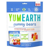 YummyEarth YumEarth Gluten Free Gummy Bears, Assorted Flavors, 5 Snack Packs Per Bag