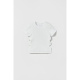 Zara RIBBED T-SHIRT WITH HEART-SHAPED CUT OUTS
