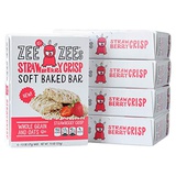 Zee Zees Strawberry Crisp Soft Baked Snack Bars, Nut-Free, Whole Grain, Naturally Flavored, 1.3 oz, 30 pack …