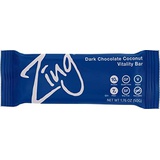 Zing Bars Zing Plant Based Protein Bar | Dark Chocolate Coconut , 12 Count | Macaroon Style Shaved Coconut | 10g Protein and 8g Fiber | Vegan, Gluten Free, Non GMO | Created by Professional