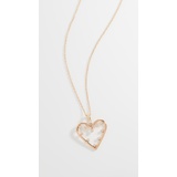 Zoe Chicco Open Heart Prong Diamonds Necklace