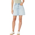 Madewell Denim High-Waist Straight Mini Skirt in Fitzgerald Wash