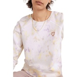 Madewell Heart Embroidered (Re)sourced Cotton Tie Dye Sweatshirt_WARM VIOLET
