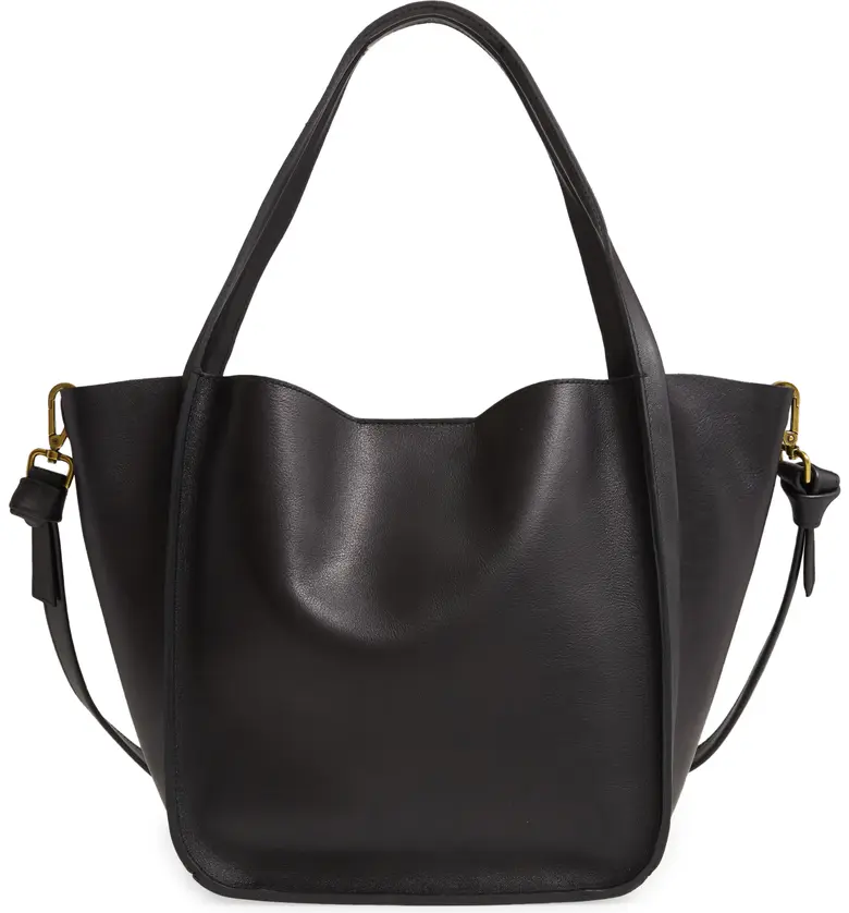 Madewell The Sydney Leather Tote_TRUE BLACK