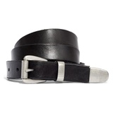 Madewell Leather Three-Piece Belt_TRUE BLACK