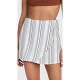 Madewell Cover-Up Wrap Skirt in Stripe