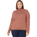 Madewell Ribbed Turtleneck Top in Chilton Stripe