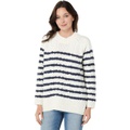 Madewell Linelle Cableknit Pullover Sweater in Stripe