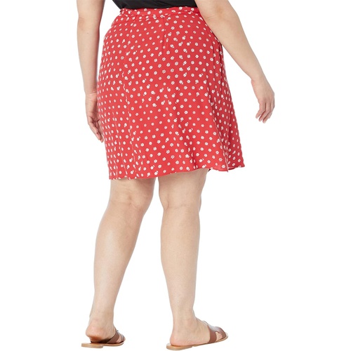 메이드웰 Madewell Plus Wrap Mini Skirt in Bandana Flower