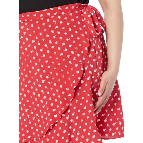 메이드웰 Madewell Plus Wrap Mini Skirt in Bandana Flower